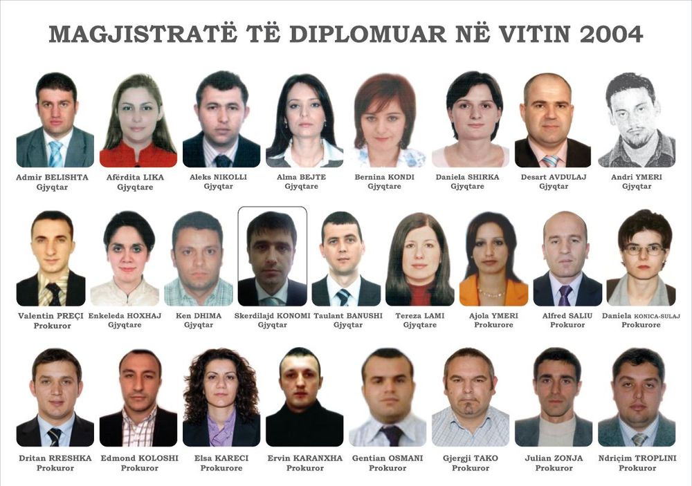 Magjistratë të diplomuar në vitin 2004
