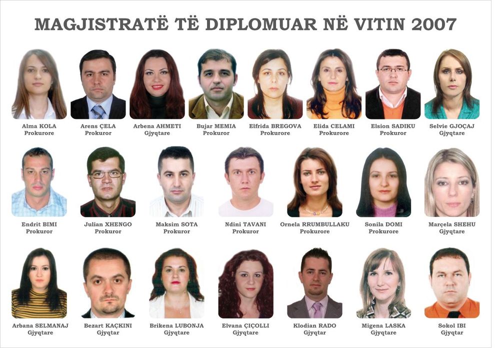 Magjistratë të diplomuar në vitin 2007