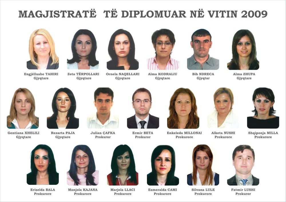 Magjistratë të diplomuar në vitin 2009
