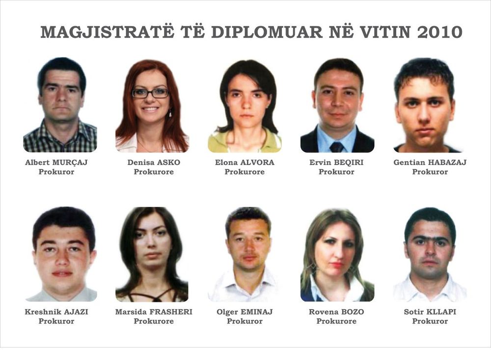 Magjistratë të diplomuar në vitin 2010