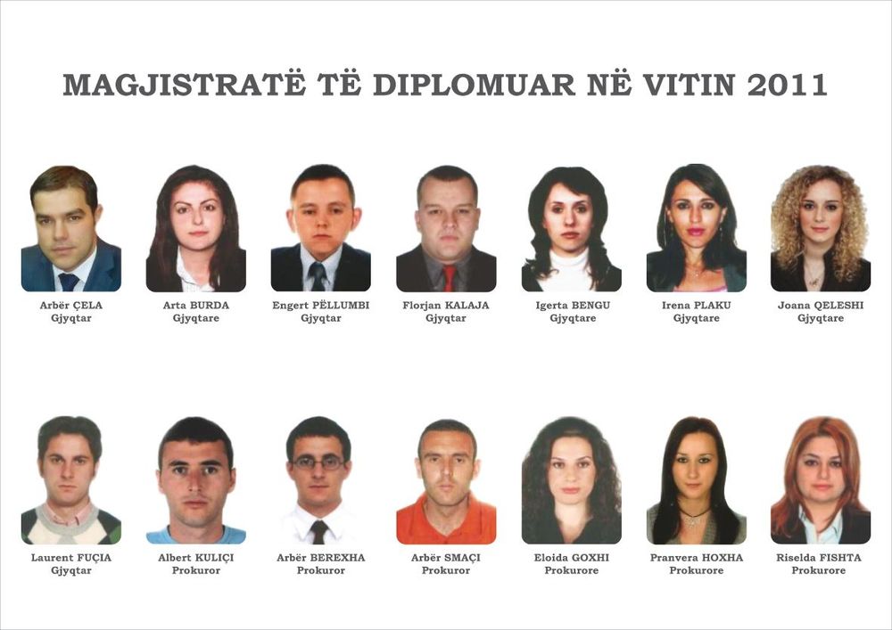 Magjistratë të diplomuar në vitin 2011