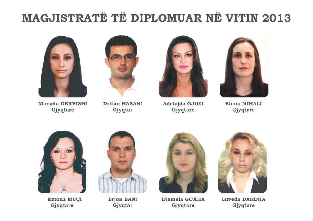 Magjistratë të diplomuar në vitin 2013