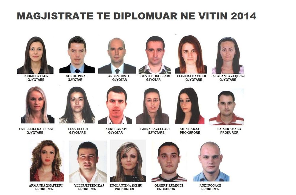 Magjistratë të diplomuar në vitin 2014